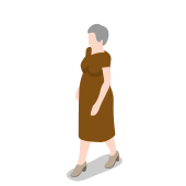 Female, walking, woman, avatar, human, user, old woman icon
